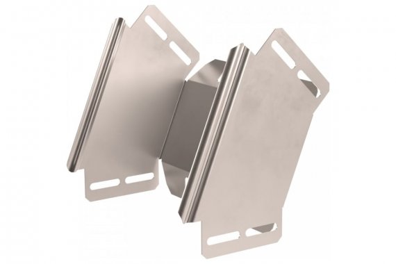 Фотография товара 'Промрукав PR16.2966 Угол вертикальный внешний 45 градусов Стандарт INOX (AISI 409) 200х100'