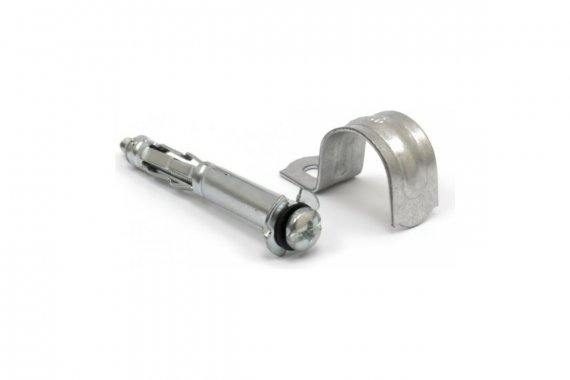 Фотография товара 'Промрукав PR08.5017 Комплекты для крепления ОКЛ с использованием дюбеля Молли М4х54 и скобы СМО d25-26 мм'