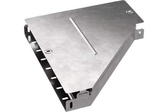 Фотография товара 'Промрукав PR16.0679 Переходник левый с крышкой Стандарт 400х150х50'