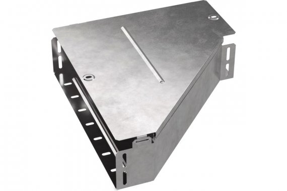 Фотография товара 'Промрукав PR16.0681 Переходник левый с крышкой Стандарт 400х150х100'