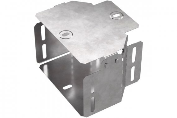 Фотография товара 'Промрукав PR16.0470 Переходник симметричный с крышкой Стандарт 150х100х100'