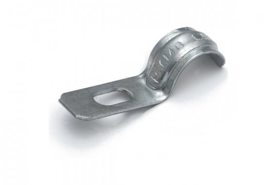 Фотография товара 'Промрукав PR13.02398 Скоба металлическая однолапковая усиленная противопожарная СМОУ d12-13 мм'