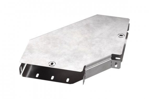 Фотография товара 'Промрукав PR16.0417 Угол горизонтальный 90 градусов с крышкой Стандарт 200х50'