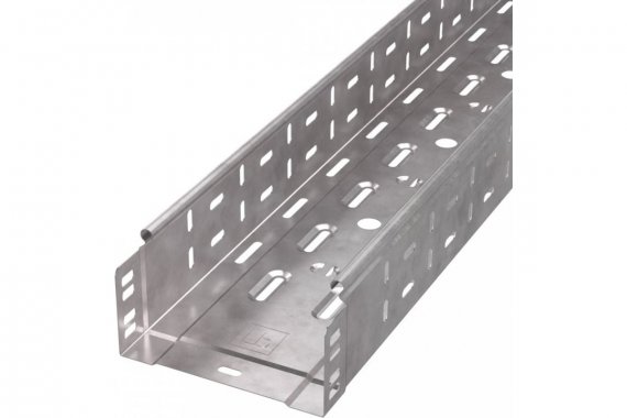 Фотография товара 'Промрукав PR16.1231 Лоток перфорированный Стандарт HDZ 150х80х3000 (0,7 мм) (6 м/уп)'