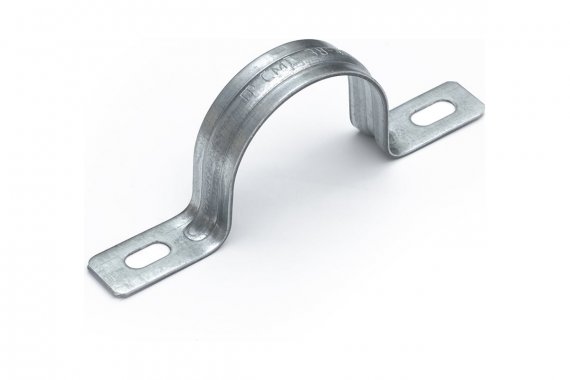 Фотография товара 'Промрукав PR13.02417 Скоба металлическая двухлапковая усиленная противопожарная СМДУ d38-40 мм'