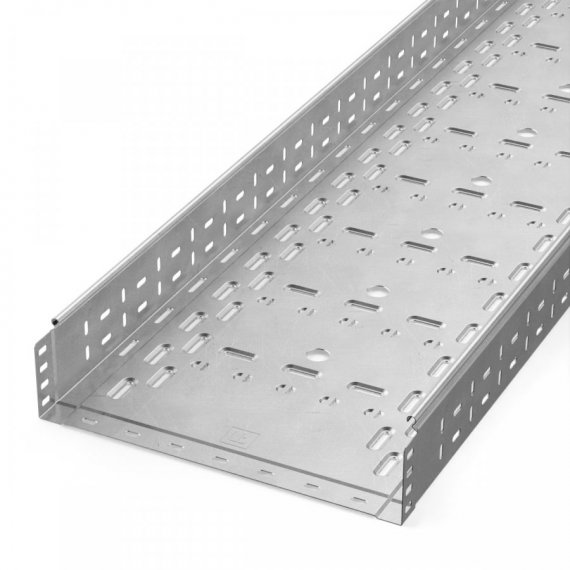 Фотография товара 'Промрукав PR16.2340 Лоток перфорированный Стандарт INOX (AISI 304) 400х100х3000 (1,0 мм)'