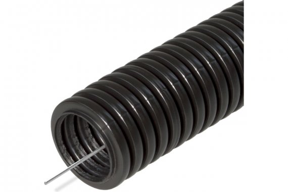 Фотография товара 'Промрукав PR02.0260 Труба гофрированная ПА безгалогенная (HF) стойкая к ультрафиолету с/з d20 мм'