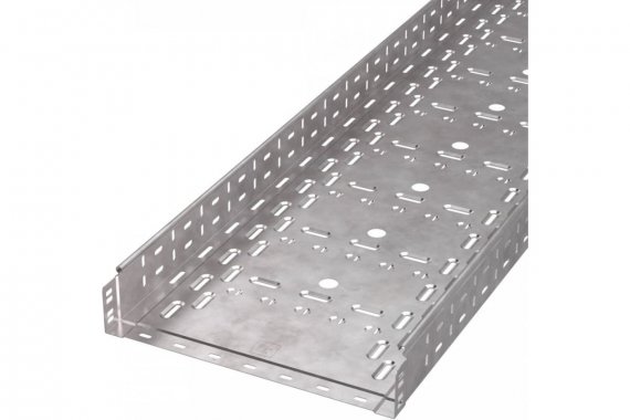 Фотография товара 'Промрукав PR16.1240 Лоток перфорированный Стандарт HDZ 400х80х3000 (1,0 мм) (6 м/уп)'