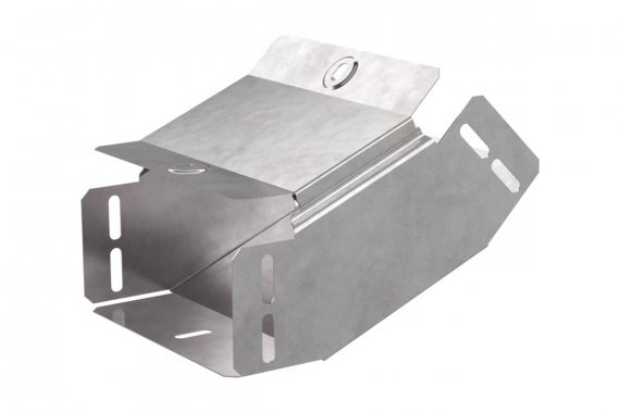 Фотография товара 'Промрукав PR16.0537 Угол вертикальный внутренний 45 градусов с крышкой Стандарт 150х80'