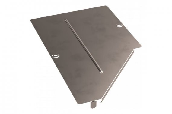 Фотография товара 'Промрукав PR16.5653 Крышка переходника левого Стандарт INOX (AISI 409) 500х300'