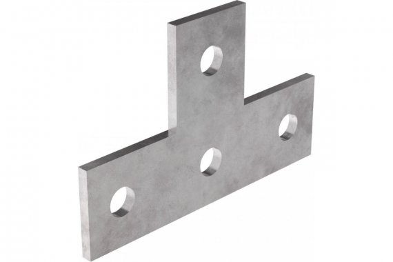 Фотография товара 'Промрукав PR16.1126 Пластина Т-образная 4 отверстия'