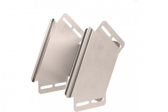 Фотография товара 'Промрукав PR16.2963 Угол вертикальный внешний 45 градусов Стандарт INOX (AISI 409) 150х100'