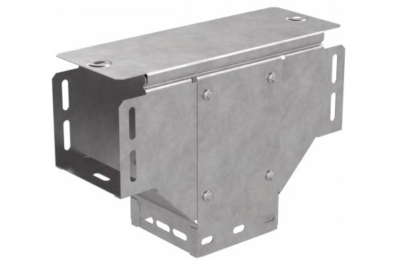 Фотография товара 'Промрукав PR16.0958 Ответвитель Т-образный вертикальный с крышкой Стандарт 100х100'