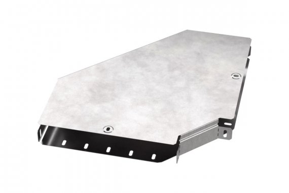 Фотография товара 'Промрукав PR16.0420 Угол горизонтальный 90 градусов с крышкой Стандарт 300х50'