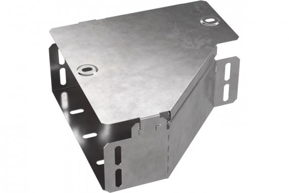 Фотография товара 'Промрукав PR16.0491 Переходник левый с крышкой Стандарт 200х100х80'