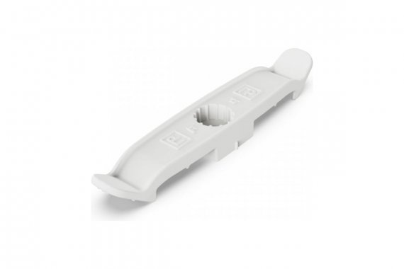 Фотография товара 'Промрукав PR13.02558 Держатель плоского кабеля двусторонний для прямого монтажа на 4 места'