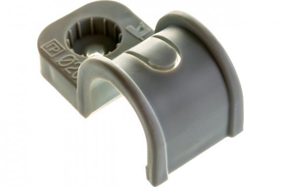 Фотография товара 'Промрукав PR13.0369 Крепеж-скоба в п/э d20 мм'