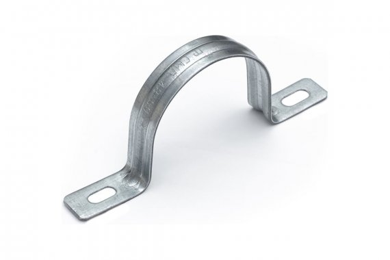 Фотография товара 'Промрукав PR13.02418 Скоба металлическая двухлапковая усиленная противопожарная СМДУ d48-50 мм'