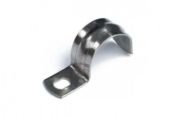 Фотография товара 'Промрукав PR08.20783 Скоба металлическая однолапковая СМО(INOX) d19-20 мм'