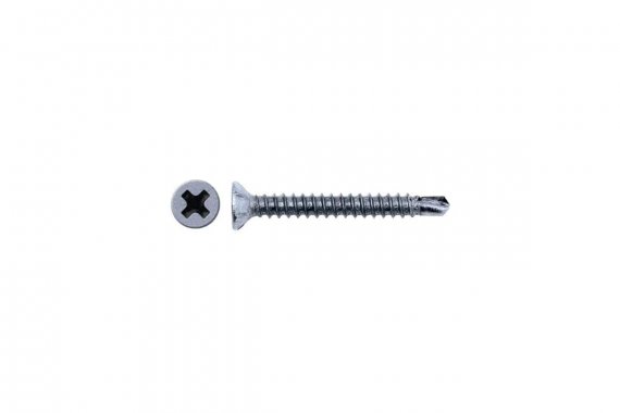 Фотография товара 'Промрукав PR08.9468 Саморез оконный 3,9х32 цинк, белый, потайной сверло'