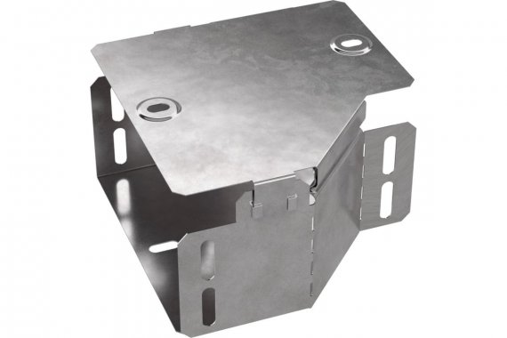 Фотография товара 'Промрукав PR16.0487 Переходник левый с крышкой Стандарт 150х100х80'