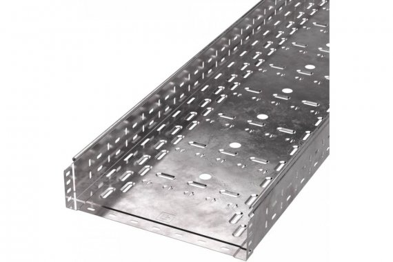Фотография товара 'Промрукав PR16.0016 Лоток перфорированный Стандарт 400х100х3000 (1,0 мм)'
