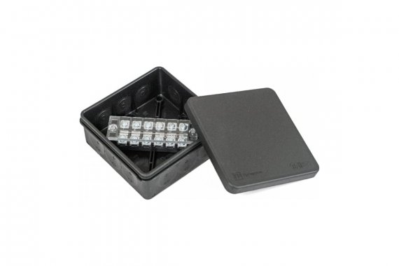 Фотография товара 'Промрукав PR80.0171 Коробка распределительная двухкомпонентная (HF) сечение до 2,5 мм?, 100х100х40'