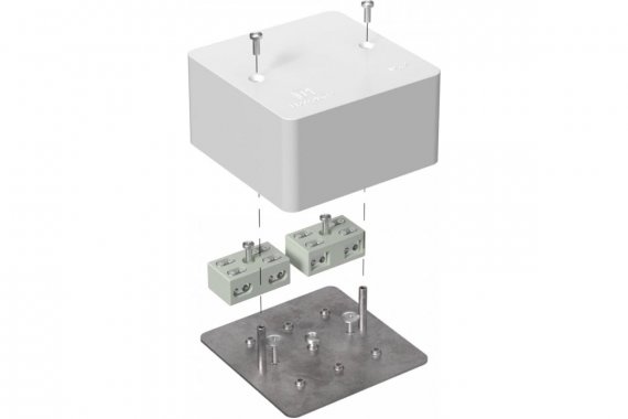 Фотография товара 'Промрукав 40-0460-FR6.0-4-4-Р Коробка огнестойкая разветвительная для кабель-канала 85х85х45'