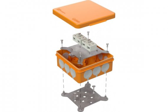 Фотография товара 'Промрукав 60-0303-FR6.0-4-4-Р Коробка огнестойкая разветвительная для о/п 100х100х40'
