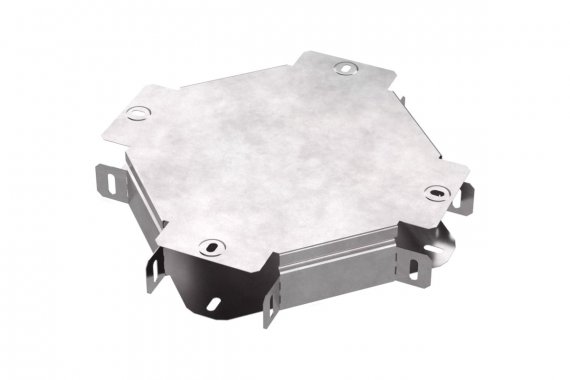 Фотография товара 'Промрукав PR16.0456 Ответвитель Х-образный с крышкой Стандарт 100х50'