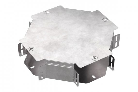 Фотография товара 'Промрукав PR16.0460 Ответвитель Х-образный с крышкой Стандарт 150х80'