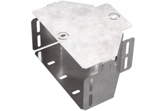 Фотография товара 'Промрукав PR16.0475 Переходник симметричный с крышкой Стандарт 200х100х100'