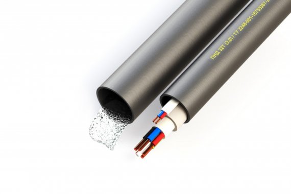 Фотография товара 'Промрукав Труба гладкая ПНД 3-х метровая 63т (5,8мм) , PR14.0106'