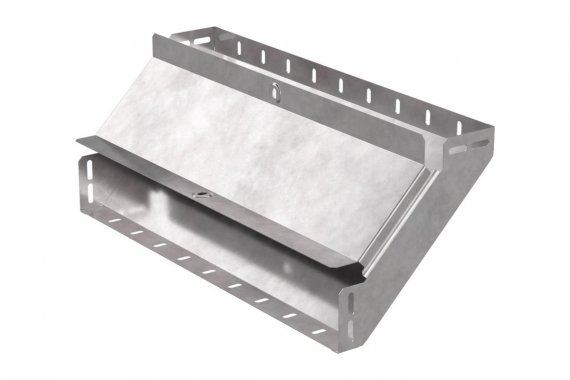 Фотография товара 'Промрукав PR16.0605 Угол вертикальный внутренний 90 градусов с крышкой Стандарт 500х80'