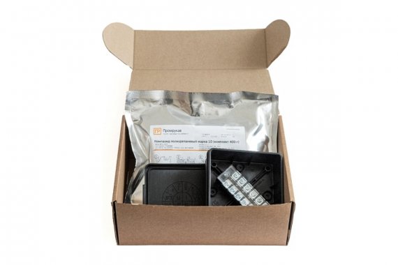 Фотография товара 'Промрукав PR80.0177 Коробка распределительная двухкомпонентная (HF) сечение до 2,5 мм?, 100х100х40'