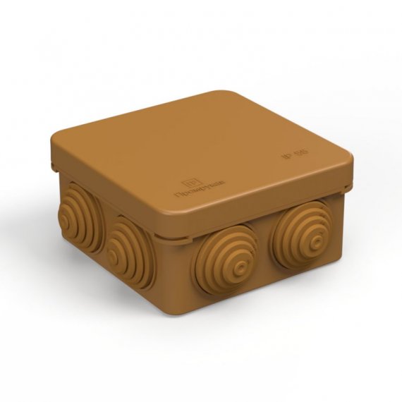 Фотография товара 'Промрукав Коробка распределительная безгалогенная (HF) 80х80х40, 40-0210-8001'