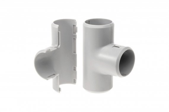 Фотография товара 'Промрукав Тройник разборный д32 безгалогенный (HF) атмосферостойкий, PR13.0367'