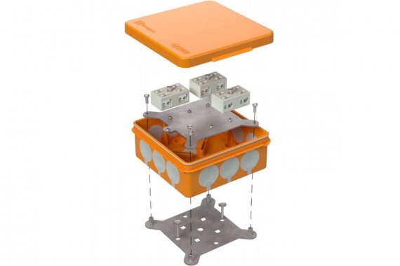 Фотография товара 'Промрукав 60-0303-FR6.0-4-6-Р Коробка огнестойкая разветвительная для о/п двухкомпонентная'