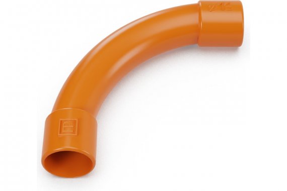 Фотография товара 'Промрукав PR13.1168 Соединитель угловой оранжевый d16 мм'