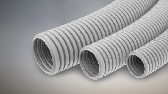 Фотография товара 'Промрукав Труба гофрированная ПВХ сверхтяжелая 1100 Н d40 PR.0140321'