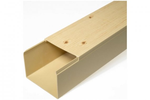 Фотография товара 'Промрукав PR03.0190 Кабель-канал сосна 2-й замок в п/э 80х60 мм'