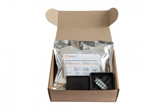 Фотография товара 'Промрукав PR80.0175 Коробка распределительная двухкомпонентная (HF) сечение до 1,5 мм?, 80х80х40'