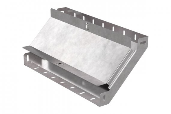 Фотография товара 'Промрукав PR16.0601 Угол вертикальный внутренний 90 градусов с крышкой Стандарт 400х50'