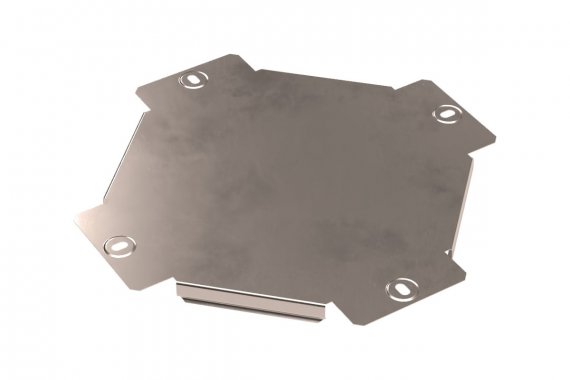 Фотография товара 'Промрукав PR16.3254 Крышка ответвителя Х-образного Стандарт INOX (AISI 409) 100'