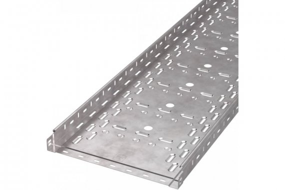 Фотография товара 'Промрукав PR16.1239 Лоток перфорированный Стандарт HDZ 400х50х3000 (1,0 мм) (6 м/уп)'