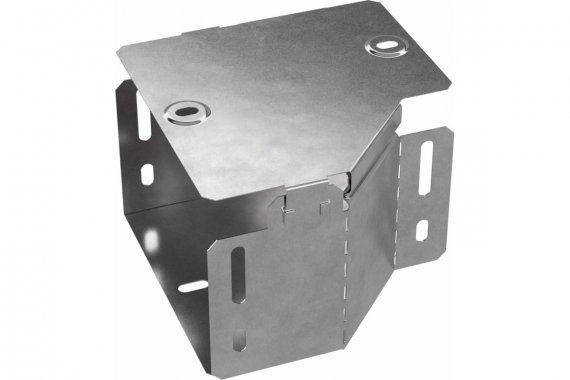 Фотография товара 'Промрукав PR16.0488 Переходник левый с крышкой Стандарт 150х100х100'