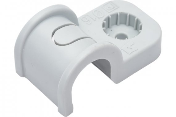 Фотография товара 'Промрукав PR13.0397 Крепеж-скоба пластиковая односторонняя для прямого монтажа атмосферостойкая'