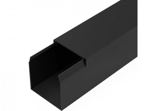 Фотография товара 'Промрукав PR03.0216 Кабель-канал черный 2-й замок в п/э 40х40 мм'