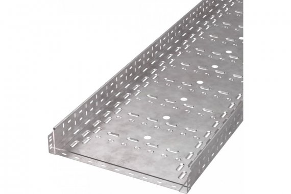Фотография товара 'Промрукав PR16.1243 Лоток перфорированный Стандарт HDZ 500х80х3000 (1,0 мм) (6 м/уп)'