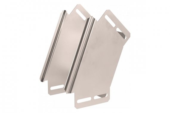 Фотография товара 'Промрукав PR16.2977 Угол вертикальный внешний 45 градусов Стандарт INOX (AISI 409) 600х80'